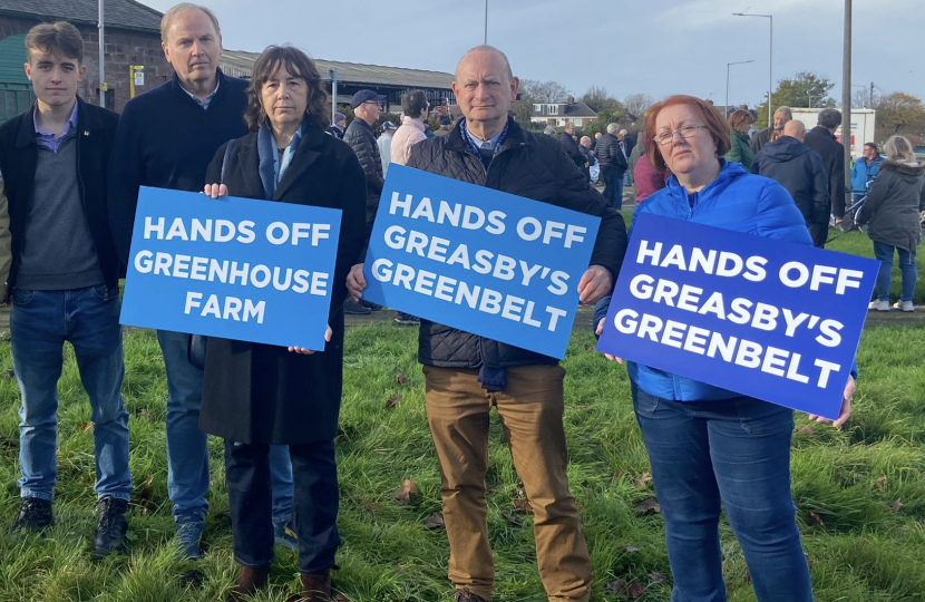 Councillors and Campaigners showing support for Wirral's Green Belt.