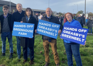 Councillors and Campaigners showing support for Wirral's Green Belt.